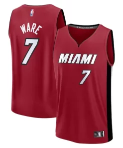 Kel'el Ware Miami Heat Youth Fast Break Player Classique Jersey Statement Edition Red