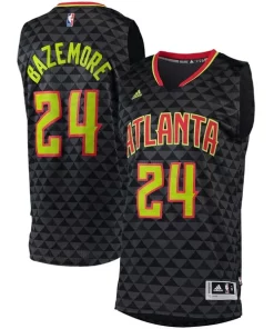 Kent Bazemore Atlanta Collectible Hawks adidas Swingman Jersey Charcoal