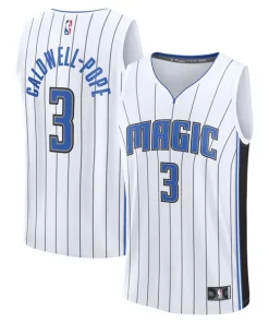 Kentavious Caldwell Pope Orlando Personalisable Magic Fast Break Replica Player Jersey Association Edition White