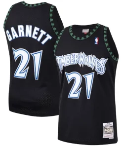 Kevin Classique Garnett Minnesota Timberwolves Hardwood Classics Swingman Jersey Black/White