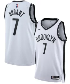 Kevin Durant Brooklyn Élégant Nets Nike Unisex Swingman Jersey Association Edition White/Black