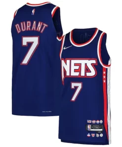Kevin Durant Brooklyn Nets Nike Authentic Personalisable Player Jersey City Edition Blue