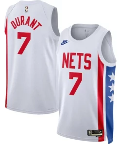 Kevin Durant Brooklyn Nets Nike Swingman Jersey Classic Edition White Moderne