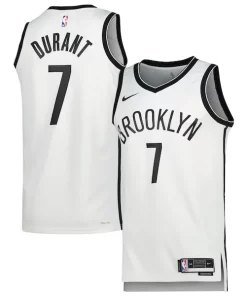 Kevin Durant Brooklyn Nets Nike Unisex Swingman Jersey Association Élégant Edition White/Black