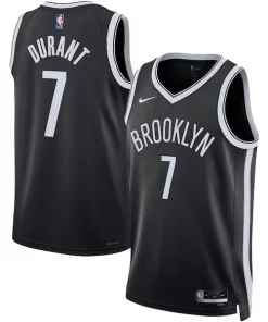 Kevin Durant Brooklyn Nets Nike Unisex Swingman Jersey Icon Edition Black/White Éclatant