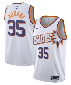 Kevin Durant Luxueux Phoenix Suns Nike Unisex Swingman Jersey Association Edition White/Purple