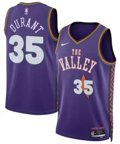 Kevin Durant Phoenix Suns Nike Unisex 2024/25 Swingman Player Jersey City Dashing Edition Purple