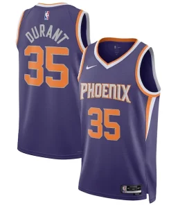 Kevin Durant Phoenix Suns Nike Unisex Swingman Confortable Jersey Icon Edition Purple/White