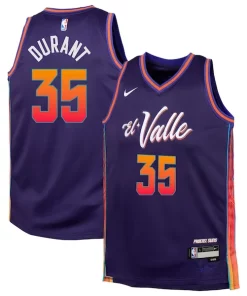 Kevin Durant Phoenix Suns Nike Youth Swingman Replica Splendide Jersey City Edition Purple