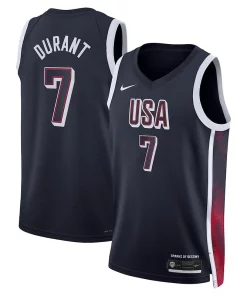 Kevin Durant USA #7 Nike 2024 Swingman Player Magnifique Jersey Navy