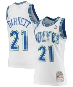 Kevin Garnett Minnesota Incontournable Timberwolves 1995/96 Hardwood Classics Swingman Jersey White