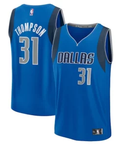 Klay Thompson Dallas Mavericks Youth Fast Break Unique Replica Player Jersey Icon Edition Blue