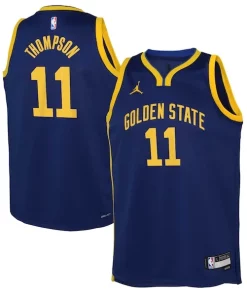 Klay Thompson Golden Sophistiqué State Warriors Jordan Brand Youth Swingman Jersey Statement Edition Blue