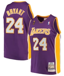 Kobe Bryant Éclatant Los Angeles Lakers 2008/09 Hardwood Classics Authentic Jersey Purple