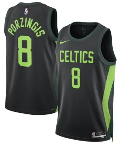 Kristaps Porzingis Boston Celtics Nike Unisex 2024/25 Swingman Player Personalisable Jersey City Edition Black