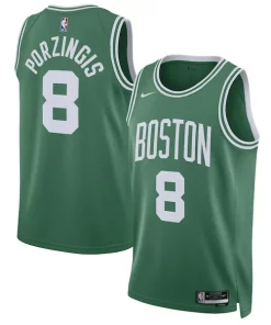 Kristaps Porzingis Boston Celtics Nike Unisex Swingman Jersey Sophistiqué Icon Edition Kelly Green
