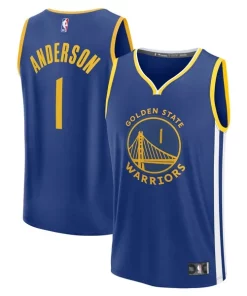 Kyle Anderson Golden State Warriors Fast Break Replica Player Jersey Captivant Icon Edition Royal