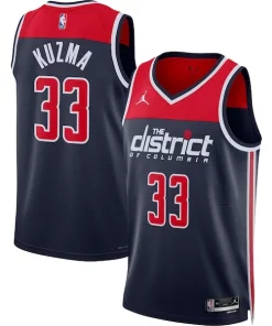 Kyle Kuzma Washington Wizards Distingué Jordan Brand Unisex Swingman Jersey Statement Edition Navy