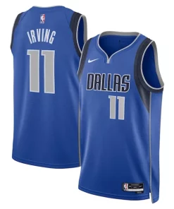Kyrie Classique Irving Dallas Mavericks Nike Unisex Swingman Replica Jersey Icon Edition Blue