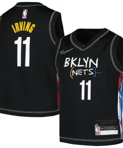Kyrie Irving Brooklyn Nets Nike Preschool 2020/21 Swingman Jersey City Edition Black Classique