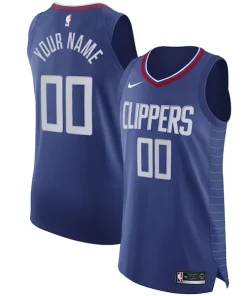 LA Classique Clippers Nike 2020/21 Authentic Custom Jersey Blue Icon Edition