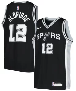 LaMarcus Aldridge San Antonio Spurs Nike Youth Swingman Éclatant Jersey Icon Edition Black