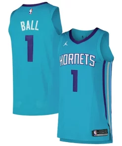 LaMelo Ball Charlotte Hornets Jordan Brand Authentic Player Personalisable Jersey Icon Edition Teal