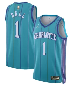 LaMelo Ball Charlotte Hornets Jordan Brand Uniques Unisex 2023/24 Swingman Replica Jersey Classic Edition Teal