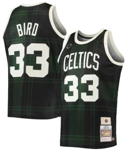 Larry Bird Boston Celtics 1985/86 Hardwood Classics Uninterrupted Swingman Luxueux Jersey Black
