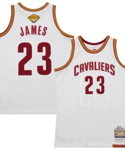 LeBron James Cleveland Cavaliers 2015/16 Hardwood Classics Incontournable Authentic Jersey White