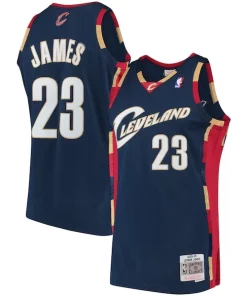 LeBron James Cleveland Cavaliers Gracieux Hardwood Classics Swingman Jersey Navy