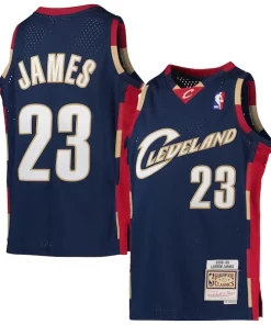 LeBron James Cleveland Cavaliers Youth 2008 09 Hardwood Classics Swingman Jersey Bold Navy