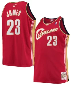 LeBron James Cleveland Élégant Cavaliers 2003/04 Big & Tall Hardwood Classics Swingman Jersey Red