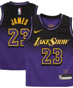 LeBron James Los Angeles Lakers Nike Preschool 2024/25 Swingman Player Jersey City Edition Purple Superbe