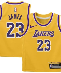 LeBron James Los Angeles Lakers Nike Preschool Dri FIT Swingman Player Jersey Icon Splendide Edition Gold