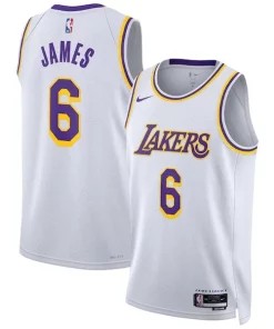 LeBron James Los Angeles Lakers Nike Unisex Personalisable Swingman Jersey Association Edition White