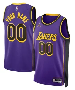 Los Angeles Commémoratif Lakers Jordan Brand Unisex 2022/23 Swingman Custom Jersey Statement Edition Purple