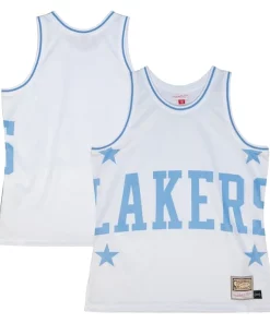 Los Angeles Lakers Hardwood Classics Distingué Blown Out Fashion Jersey White