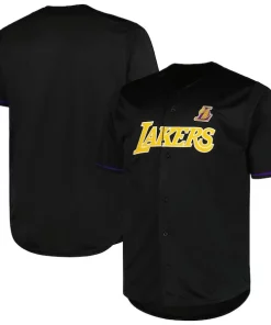 Los Angeles Lakers Profile Big & Tall Pop Jersey Black Admirable