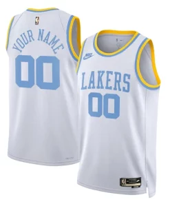 Los Commémoratif Angeles Lakers Nike Unisex 2022/23 Custom Swingman Jersey Classic Edition White