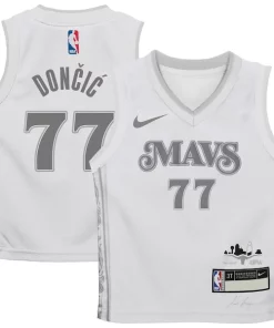 Luka Dončić Dallas Mavericks Nike Haut de gamme Preschool 2024/25 Swingman Player Jersey City Edition White