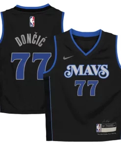 Luka Dončić Dallas Mavericks Nike Stylish Toddler 2023/24 Swingman Replica Jersey City Edition Black