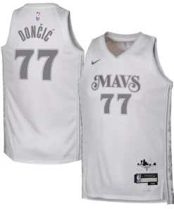 Luka Dončić Dallas Mavericks Nike Superbe Youth 2024/25 Swingman Player Jersey City Edition White