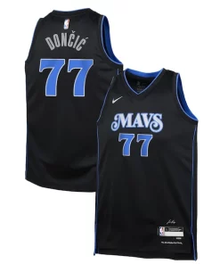 Luka Dončić Dallas Mavericks Nike Youth Swingman Notable Replica Jersey City Edition Black
