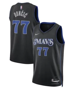 Luka Dončić Dallas Mavericks Notable Nike Unisex 2023/24 Swingman Jersey Black City Edition