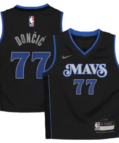 Luka Dončić Dallas Premium Mavericks Nike Preschool Swingman Replica Jersey City Edition Black