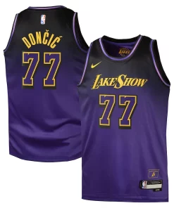 Luka Dončić Los Angeles Lakers Nike City Incontournable Edition Swingman Jersey 2024 Purple