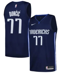 Luka Exceptionnel Dončić Dallas Mavericks Nike Swingman Player Jersey City Edition Navy