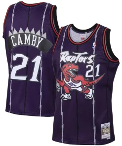 Marcus Camby Toronto Raptors 2001/02 Uniques Hardwood Classics Swingman Jersey Purple