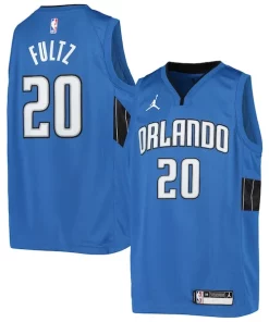 Markelle Fultz Orlando Magic Jordan Brand Youth 2020/21 Swingman Jersey Statement Edition Blue Charming